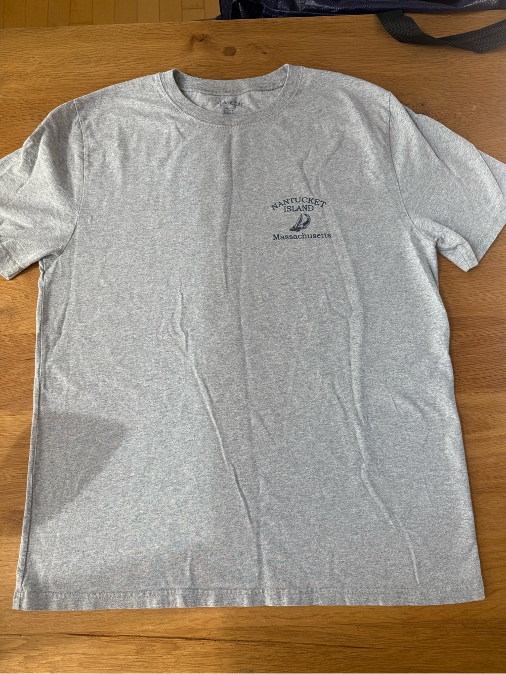 John Galt Brandy Melville Nantucket Island Massachusetts Gray Crewneck T‑Shirt
